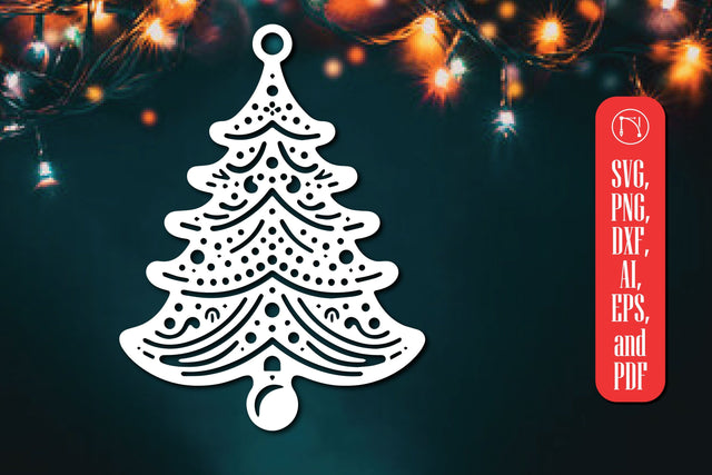 Christmas Tree Ornament Cut File SVG MD JOYNAL ABDIN 