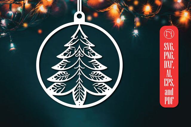 Christmas Tree Ornament Cut File SVG MD JOYNAL ABDIN 