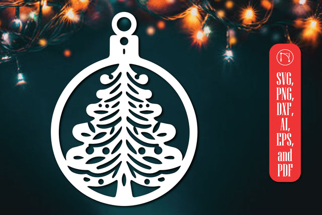 Christmas Tree Ornament Cut File SVG MD JOYNAL ABDIN 