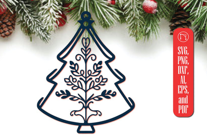 Christmas Tree Ornament Cut File SVG MD JOYNAL ABDIN 