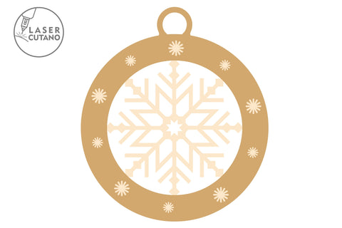 Christmas Tree Ornaments Set, Laser Cut Templates SVG LaserCutano 