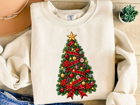 Christmas Tree Plaid PNG Sublimation SVG artprintfile 