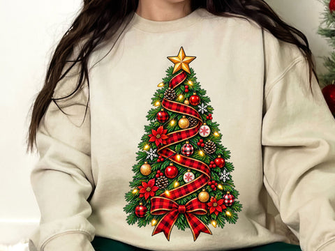 Christmas Tree Plaid PNG Sublimation SVG artprintfile 