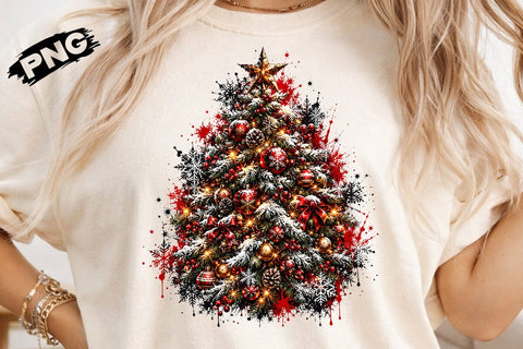 Christmas Tree PNG Sublimation Design SVG DesignDestine 