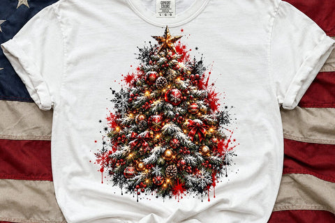 Christmas Tree PNG Sublimation Design SVG DesignDestine 