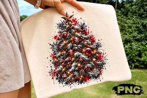 Christmas Tree PNG Sublimation Design SVG DesignDestine 