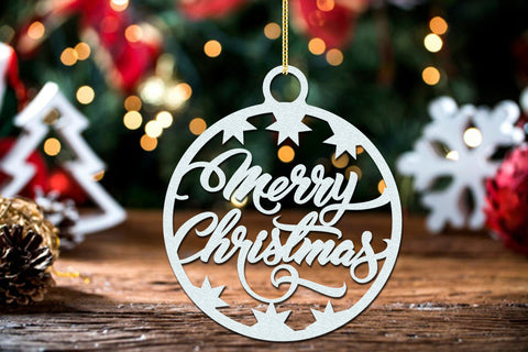 Christmas Tree Set Ornaments Template, Laser Cut Files SVG LaserCutano 