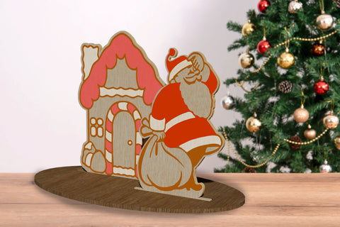 Christmas Tree Stand Decoration wood Cut Templates, Laser Cut Files SVG LaserCutano 