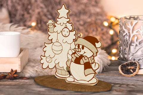 Christmas Tree Stand Decoration wood Cut Templates, Laser Cut Files SVG LaserCutano 