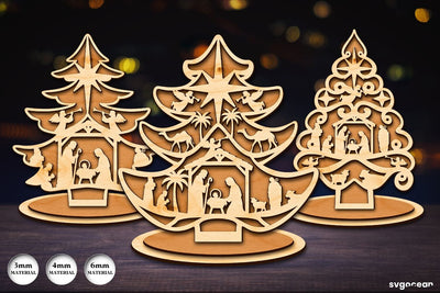 Christmas Tree Stands SVG Bundle SVG SvgOcean 