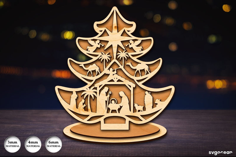 Christmas Tree Stands SVG Bundle - So Fontsy