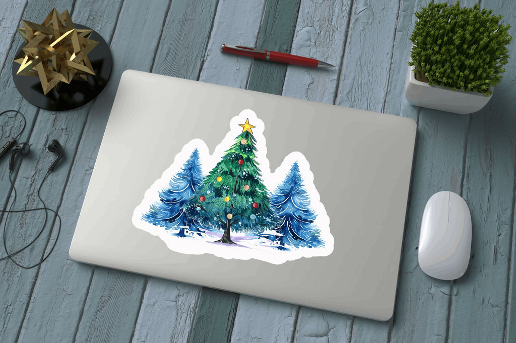 Christmas tree Stickers Design - So Fontsy