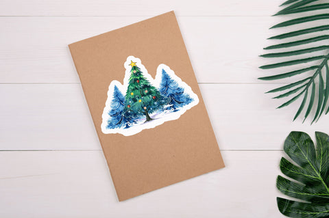Christmas tree Stickers Design Sublimation Regulrcrative 