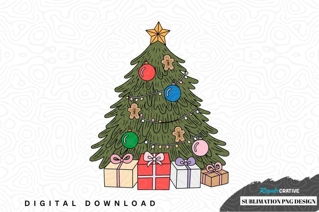 Christmas tree sublimation png design Sublimation Regulrcrative 