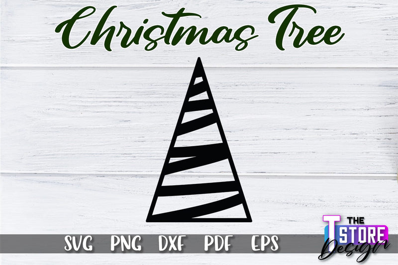 Christmas Tree SVG | Christmas Tree Silhouette | Christmas Tree Icons | SVG File SVG The T Store Design 