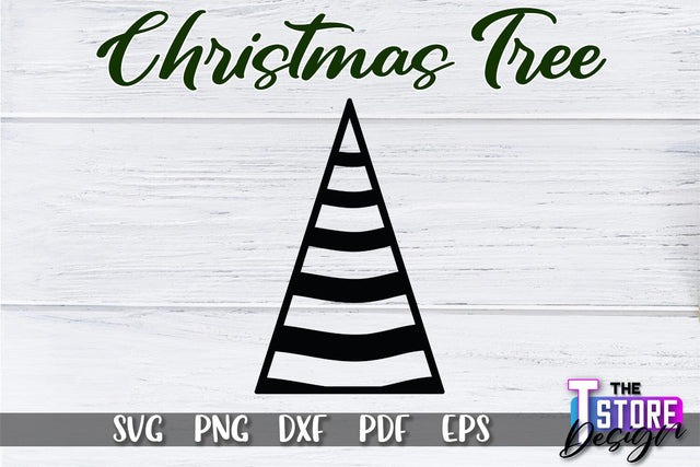 Christmas Tree SVG | Christmas Tree Silhouette | Christmas Tree Icons | SVG File SVG The T Store Design 