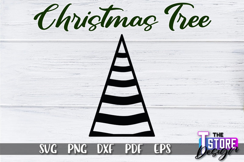 Christmas Tree SVG | Christmas Tree Silhouette | Christmas Tree Icons | SVG File SVG The T Store Design 