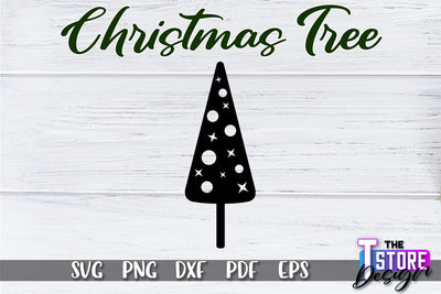 Christmas Tree SVG | Christmas Tree Silhouette | Christmas Tree Icons | SVG File SVG The T Store Design 