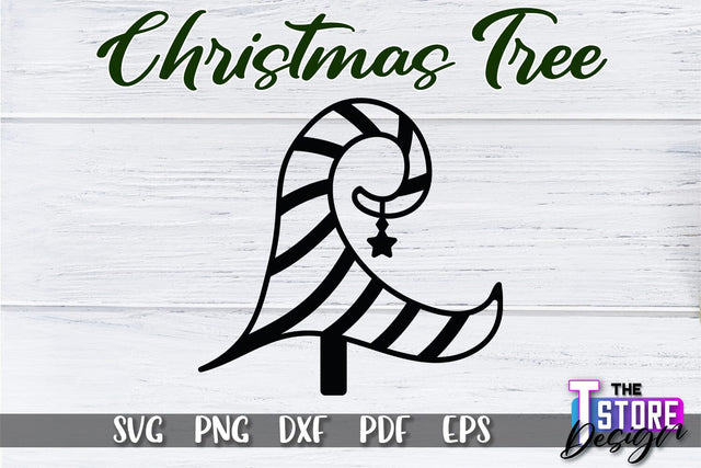 Christmas Tree SVG | Christmas Tree Silhouette | Christmas Tree Icons | SVG File SVG The T Store Design 