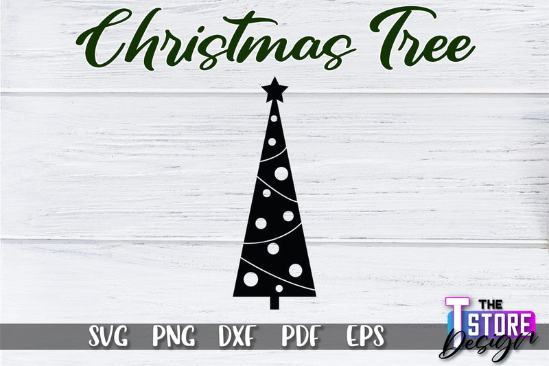 Christmas Tree SVG | Christmas Tree Silhouette | Christmas Tree Icons | SVG File SVG The T Store Design 