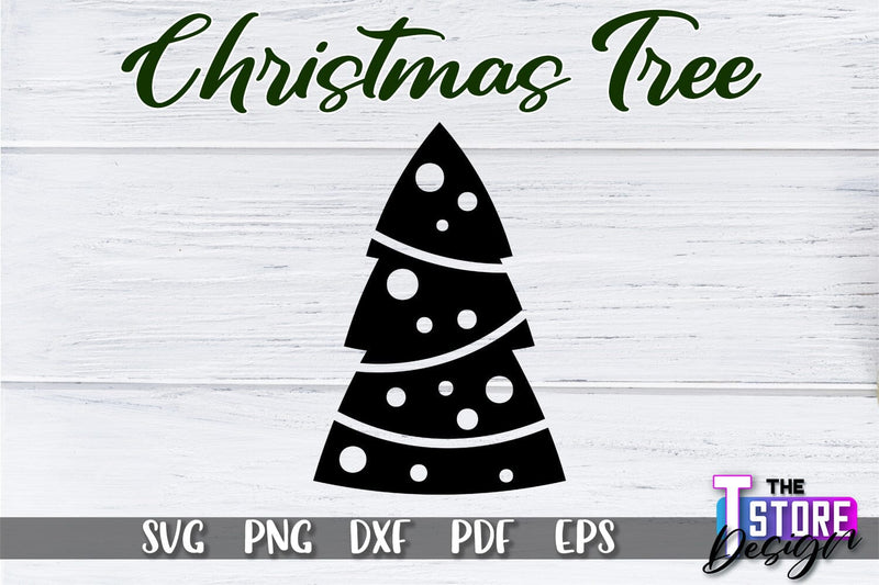 Christmas Tree SVG | Christmas Tree Silhouette | Christmas Tree Icons | SVG File SVG The T Store Design 