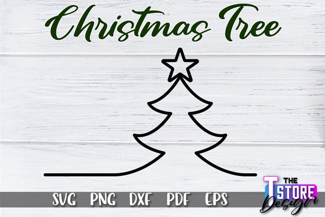 Christmas Tree SVG | Christmas Tree Silhouette | Christmas Tree Icons | SVG File SVG The T Store Design 