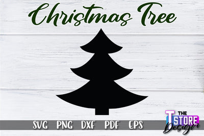 Christmas Tree SVG | Christmas Tree Silhouette | Christmas Tree Icons | SVG File SVG The T Store Design 