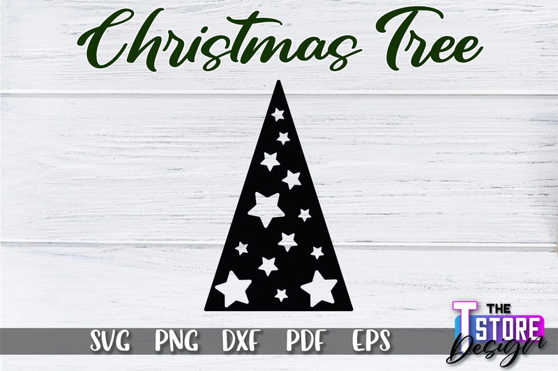 Christmas Tree SVG | Christmas Tree Silhouette | Christmas Tree Icons | SVG File SVG The T Store Design 