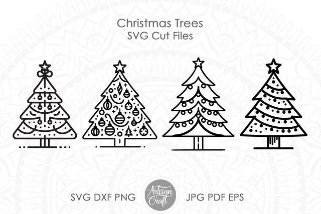 Christmas Tree SVG cut files SVG Artisan Craft SVG 