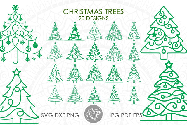 Christmas tree SVG, Holiday Clipart, Christmas Tree Vector, PNG for sublimation SVG Artisan Craft SVG 