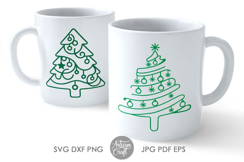 Christmas tree SVG, Holiday Clipart, Christmas Tree Vector, PNG for sublimation SVG Artisan Craft SVG 