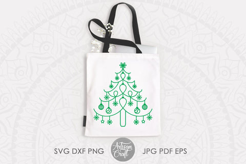 Christmas tree SVG, Holiday Clipart, Christmas Tree Vector, PNG for sublimation SVG Artisan Craft SVG 