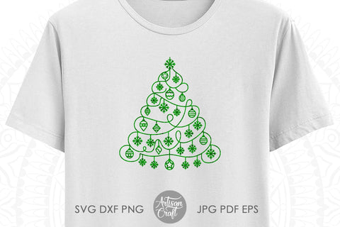 Christmas tree SVG, Holiday Clipart, Christmas Tree Vector, PNG for sublimation SVG Artisan Craft SVG 