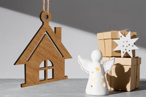 Christmas Tree Toy Set Decorative Ornaments SVG LaserCutano 