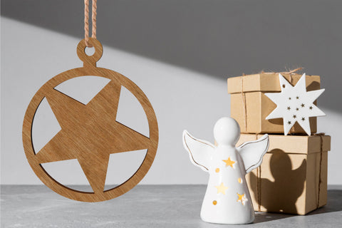 Christmas Tree Toy Set Decorative Ornaments SVG LaserCutano 