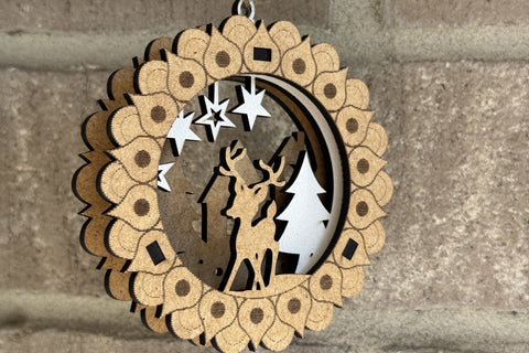 Christmas Tree Toys Ornament Set SVG LaserCutano 