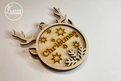 Christmas Tree Toys Ornaments Set, Laser Cut Files SVG LaserCutano 