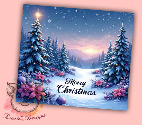 Christmas Tree Tumbler, Holiday Drinkware, Festive Sublimation, Merry Christmas Gift, Seasonal Decor, Xmas Tumbler, Winter Wonderland Mug Sublimation Lara' s Designs 