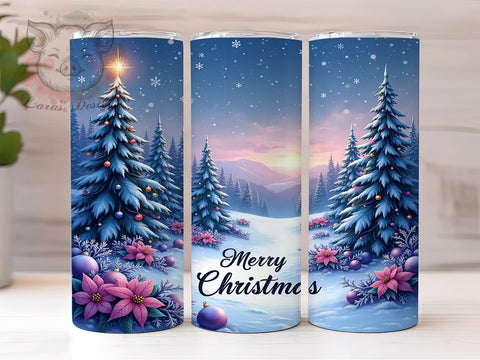 Christmas Tree Tumbler, Holiday Drinkware, Festive Sublimation, Merry Christmas Gift, Seasonal Decor, Xmas Tumbler, Winter Wonderland Mug Sublimation Lara' s Designs 