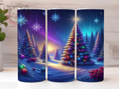 Christmas Tree Tumbler, Holiday Drinkware, Festive Sublimation, Merry Christmas Gift, Seasonal Decor, Xmas Tumbler, Winter Wonderland Mug Sublimation Lara' s Designs 