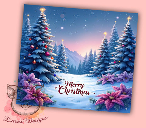 Christmas Tree Tumbler, Holiday Drinkware, Festive Sublimation, Merry Christmas Gift, Seasonal Decor, Xmas Tumbler, Winter Wonderland Mug Sublimation Lara' s Designs 