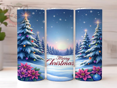 Christmas Tree Tumbler, Holiday Drinkware, Festive Sublimation, Merry Christmas Gift, Seasonal Decor, Xmas Tumbler, Winter Wonderland Mug Sublimation Lara' s Designs 
