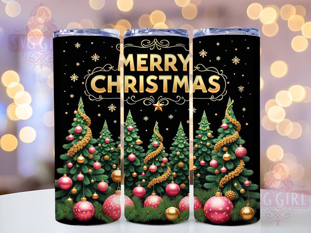 Christmas Tree Tumbler, Merry Christmas Design, 20oz Sublimation, Holiday Drinkware, Festive Tumbler Wrap, Christmas Gift Idea, Cute Tree Tumbler Sublimation SvggirlplusArt 