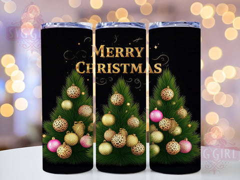 Christmas Tree Tumbler, Merry Christmas Design, 20oz Sublimation, Holiday Drinkware, Festive Tumbler Wrap, Christmas Gift Idea, Cute Tree Tumbler Sublimation SvggirlplusArt 