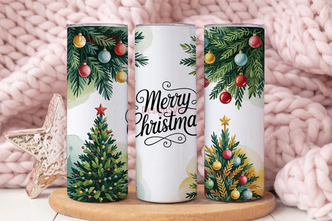 Christmas Tree Tumbler Wrap PNG Sublimation DesignSVG 