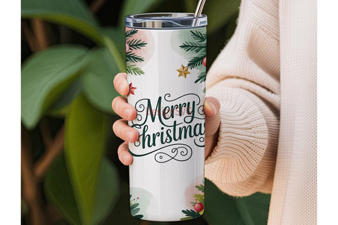 Christmas Tree Tumbler Wrap PNG Sublimation DesignSVG 