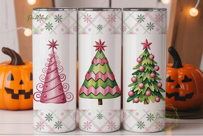 Christmas Tree Tumbler Wrap PNG Sublimation PixelChick 
