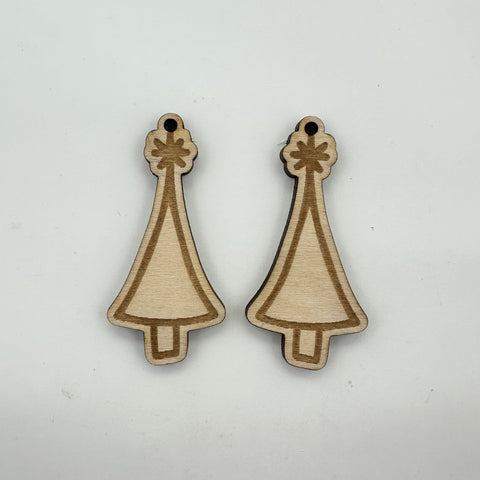 Christmas Tree Wood Earring Bundle Laser SVG File SVG Crafting With Brenna 