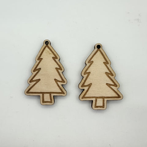 Christmas Tree Wood Earring Bundle Laser SVG File SVG Crafting With Brenna 