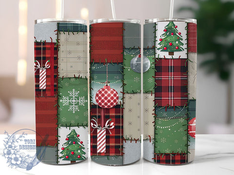 Christmas Trees 20oz Skinny Tumbler PNG, Country Christmas Tumbler Sublimation Wrap, Straight & Tapered Tumbler Wrap, Instant Digital Downloa Sublimation ToriDesigns 